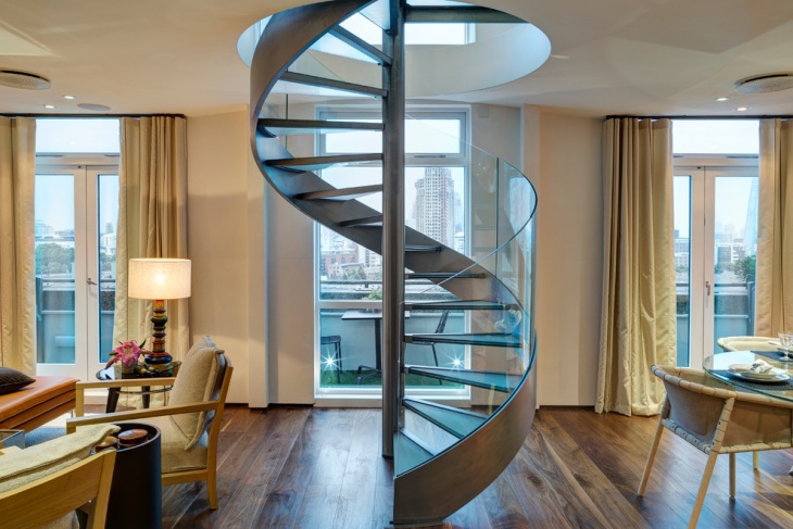 loft spiral staircase design
