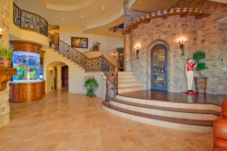 stone entrance stairs