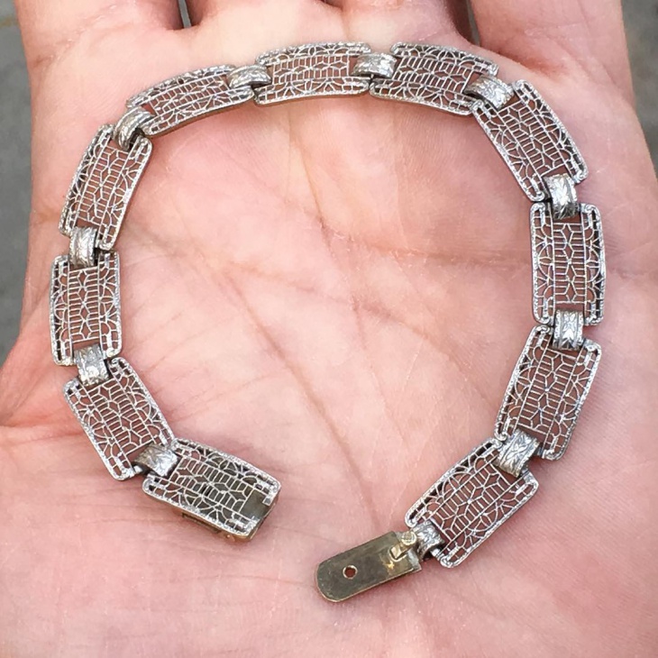 mens platinum jewelry bracelet