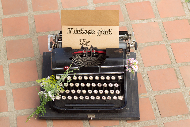vintage typewriter font 