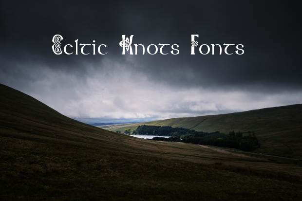 celtic knot font 