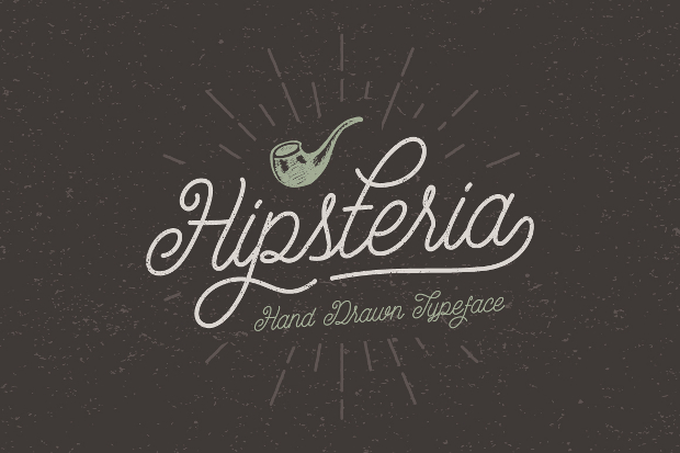 hipster logo font design 