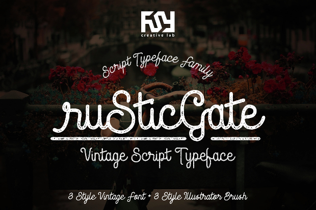 rustic vintage font 