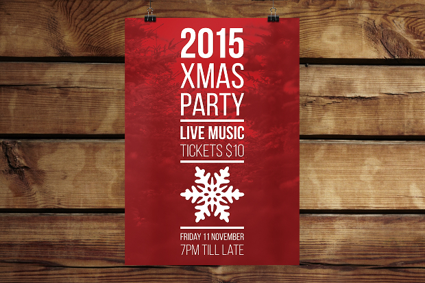 Christmas Party Poster Design