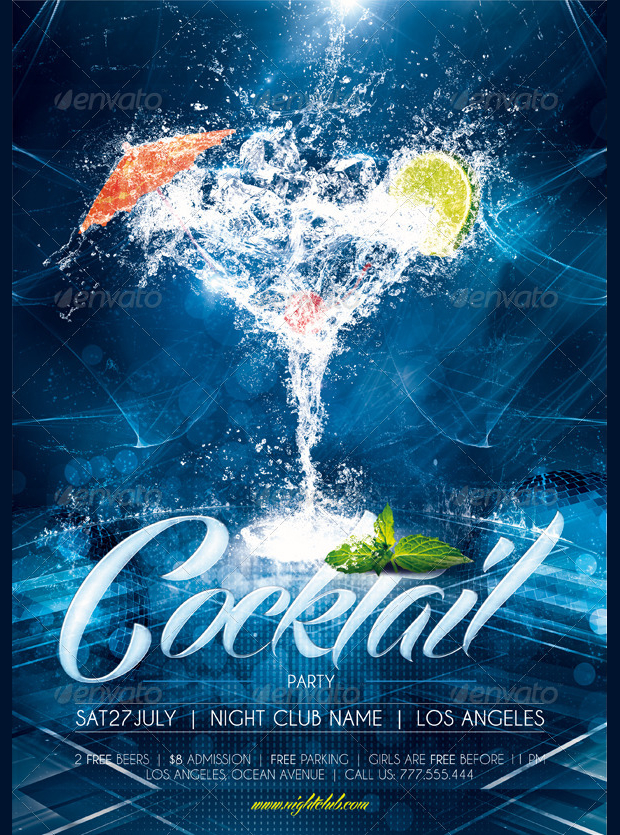 Cocktail Party Poster Design
