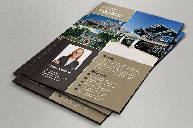 Printable Real Estate Flyer Design