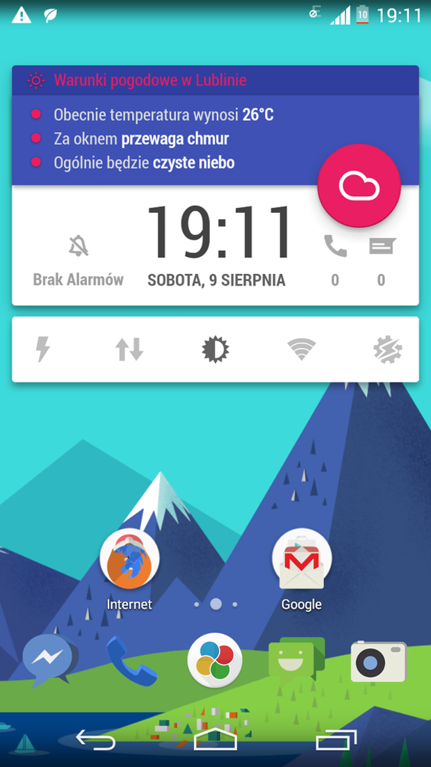 android weather widget design