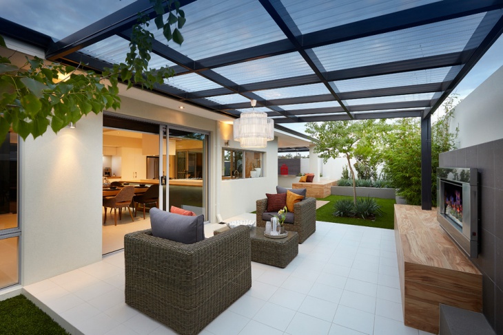glass patio roof design