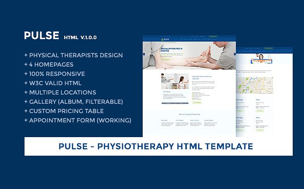medical health website template