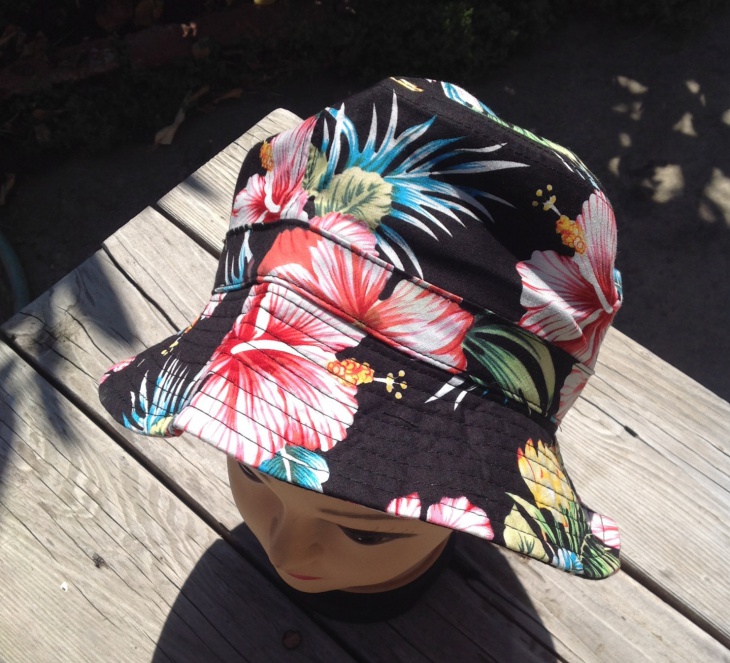 mens floral bucket hat