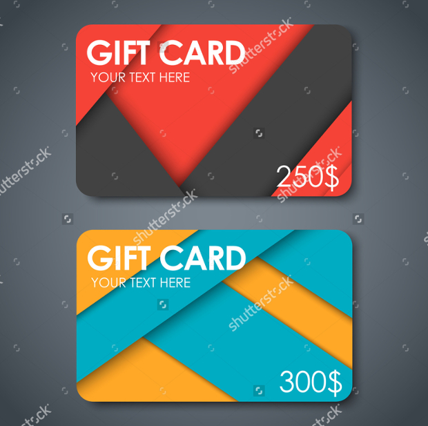 Colorful Gift Cards
