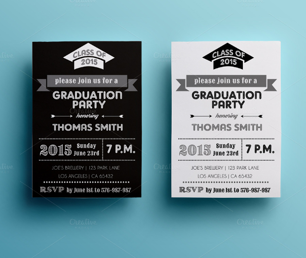 Graduation Invitation Card Design