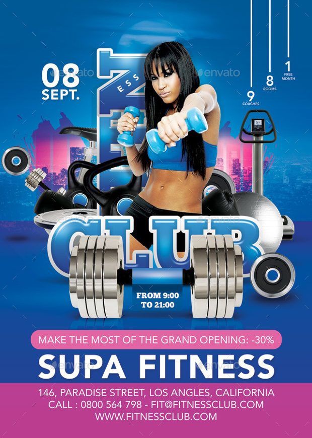 fitness club advertising