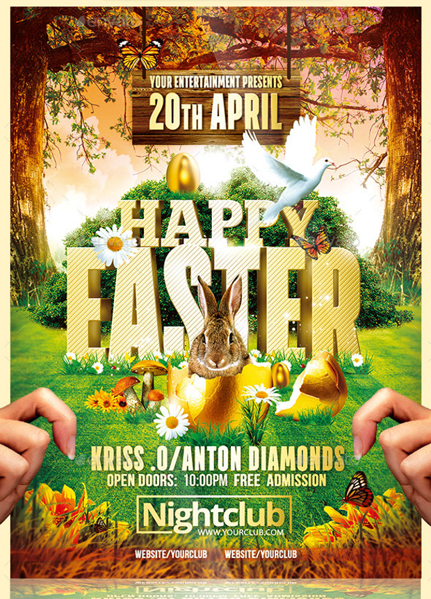 Happy Easter Event Flyer