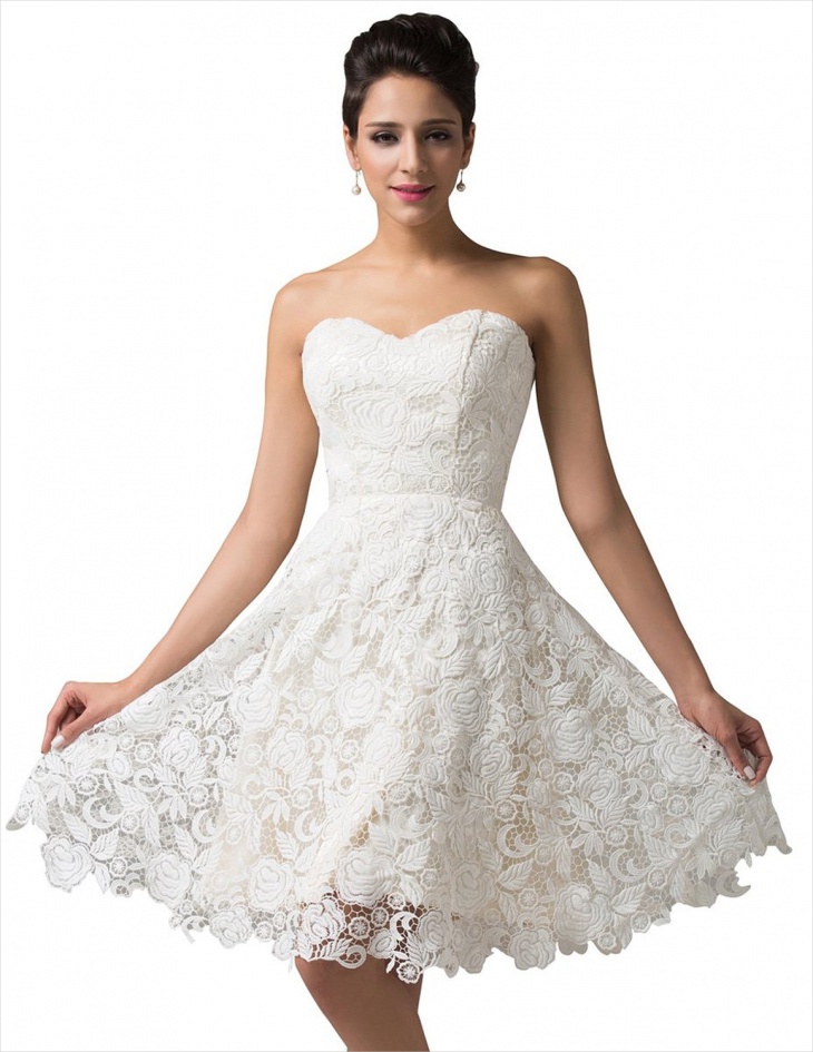 short white prom dress1
