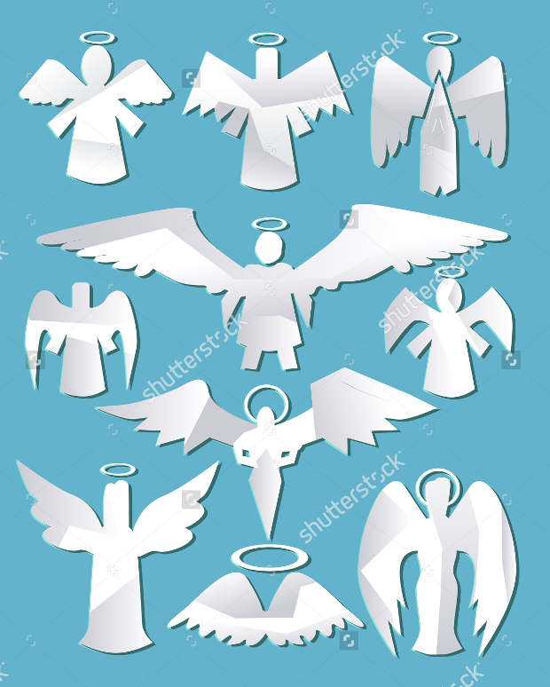 paper angel silhouette