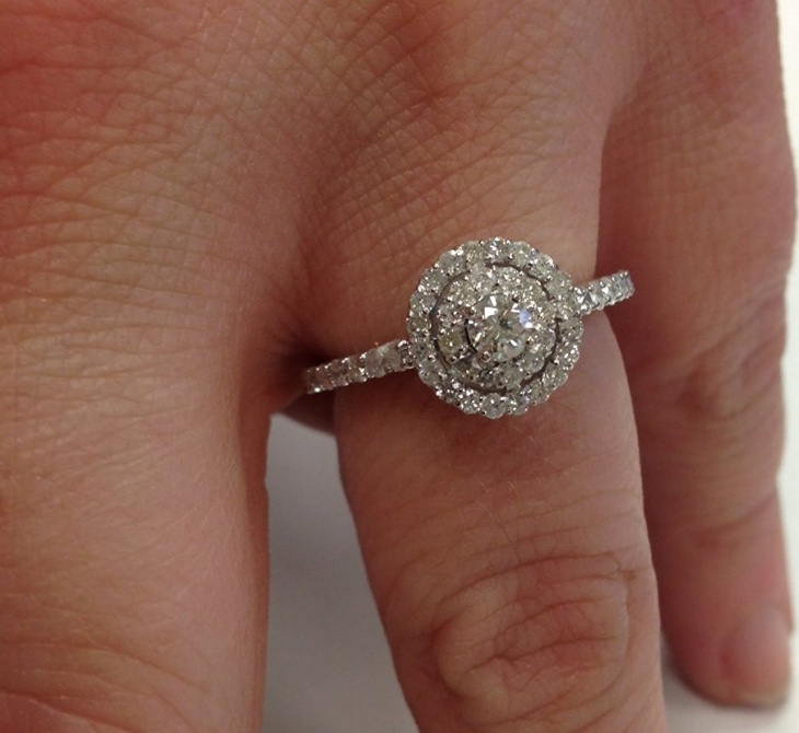 double halo engagement ring
