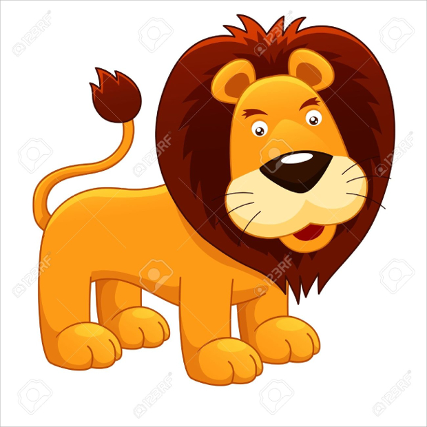 cartoon lion illustration