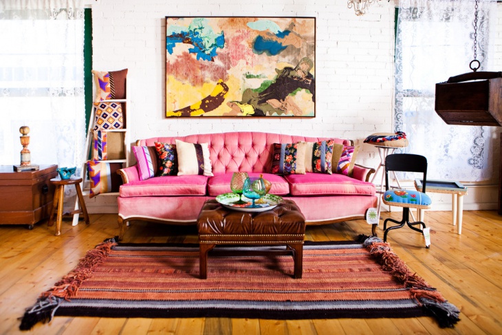 vintage ethnic style living room
