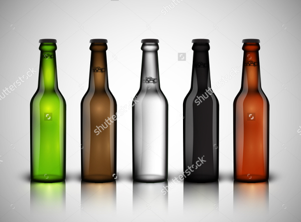 beer bottle vector