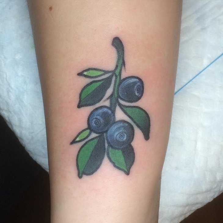 natural blueberry tattoo