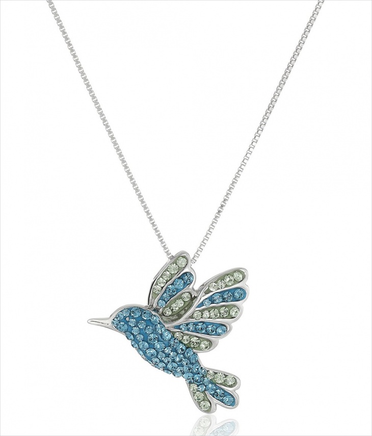 sterling silver bird pendant