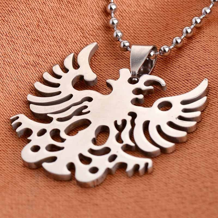 eagle pendant titanium necklace1