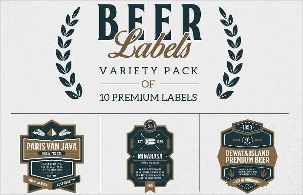 premium beer label design