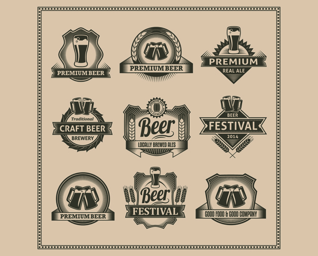 classic beer label design