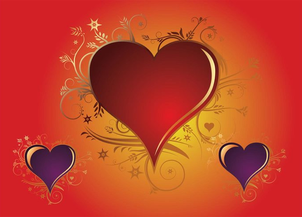 valentine heart vector