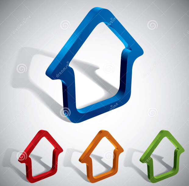 3d home icons