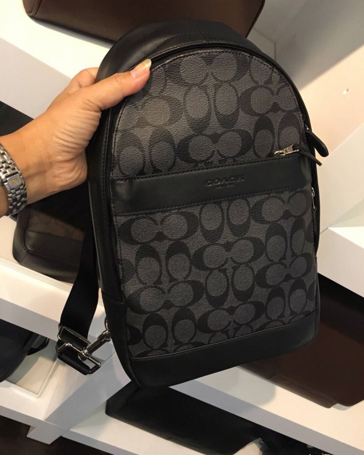 designer one strap backpack