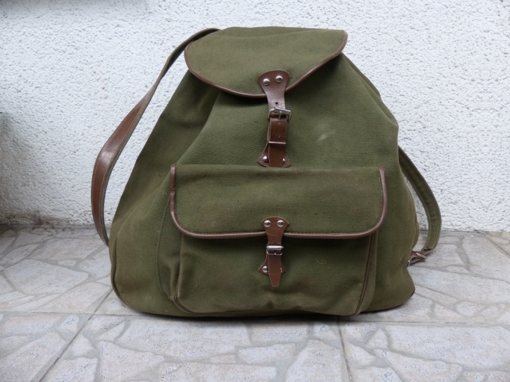 vintage military backpack