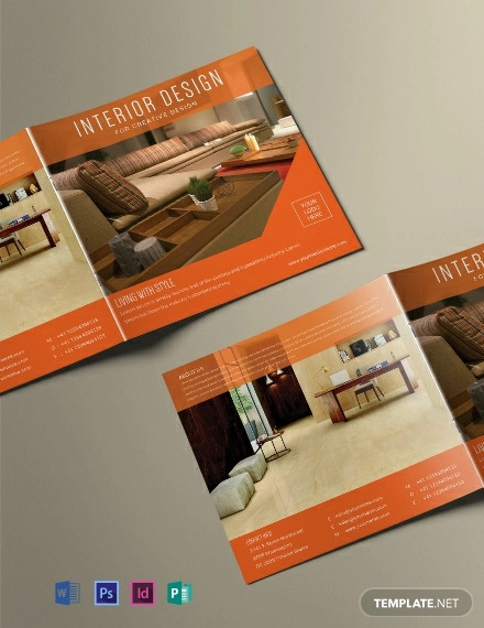 free square interior magazine template