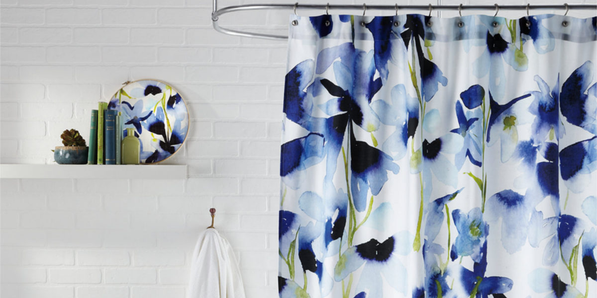8 Shower Curtain Designs Design, Bluebellgray Shower Curtain
