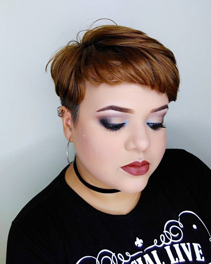 Pixie Haircut With Round Face