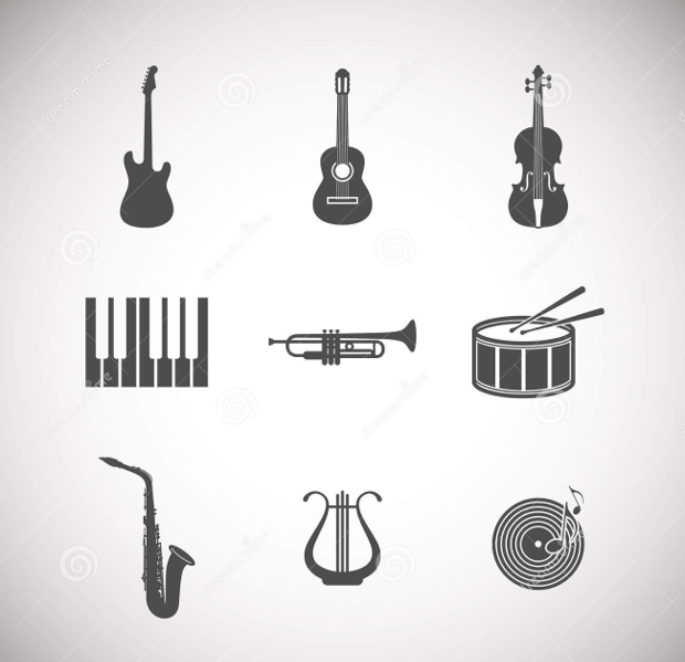 musical instrument icons