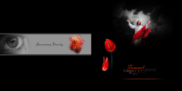 funeral album cover design