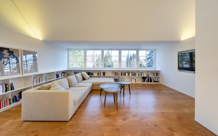 home library shelving design