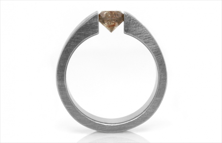 mens chocolate diamond ring