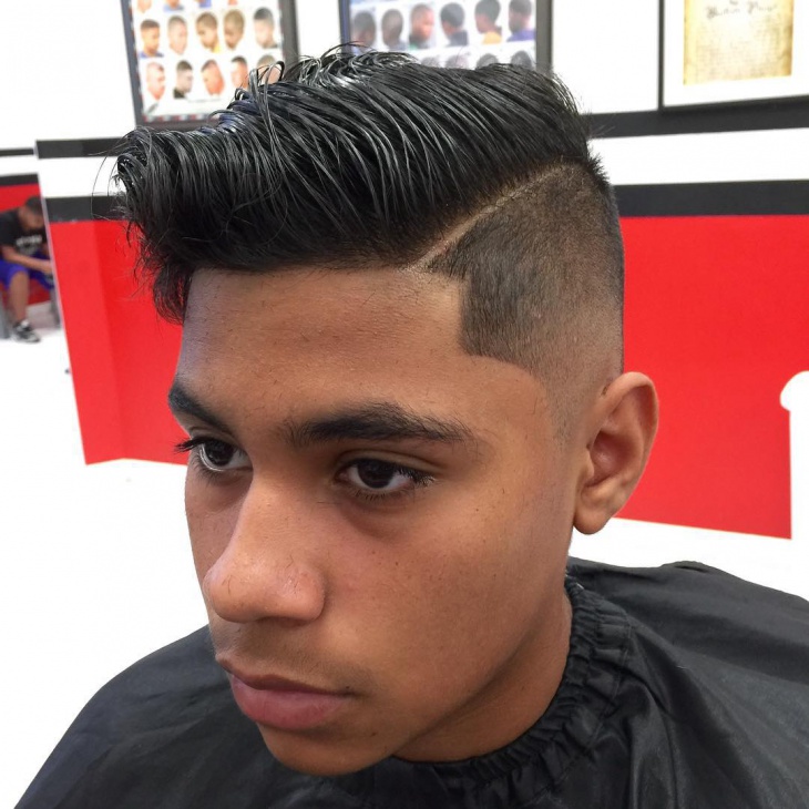 mid fade comb over haircut