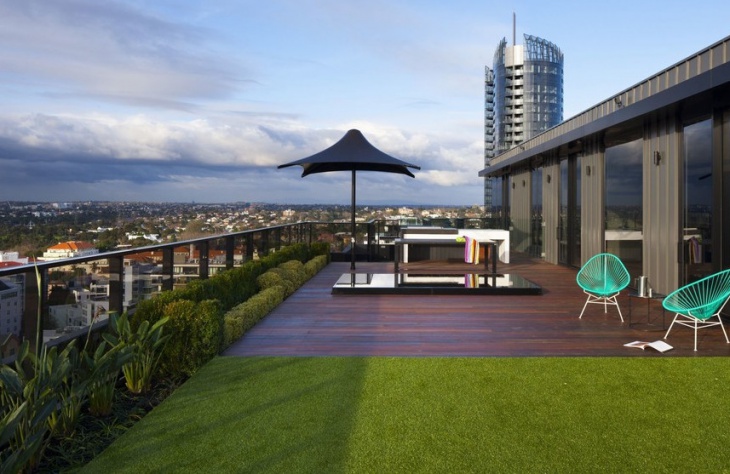 penthouse rooftop garden design