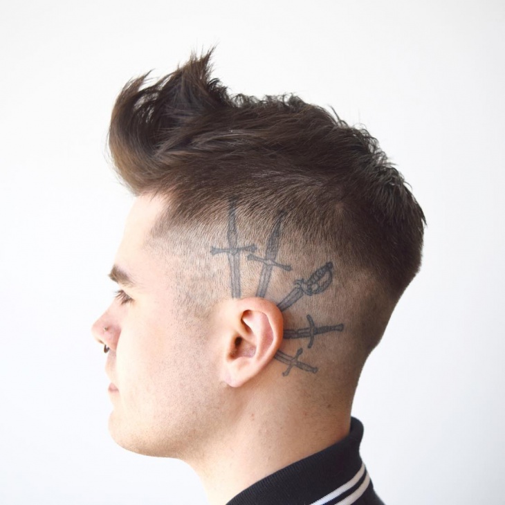 low fade spiky hairstyle