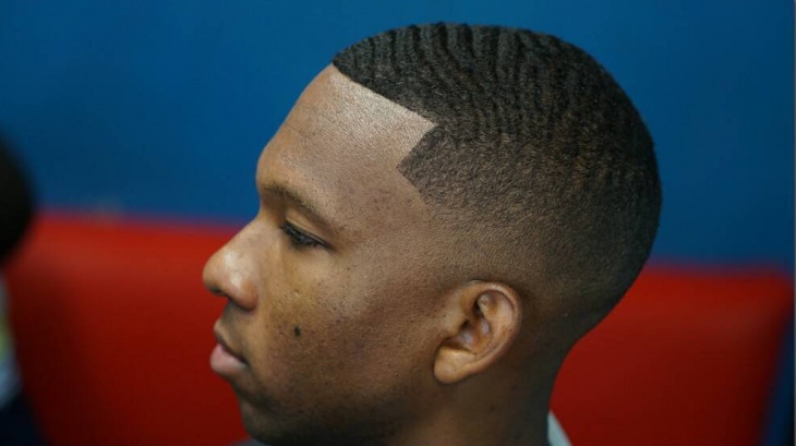 low fade haircut with waves