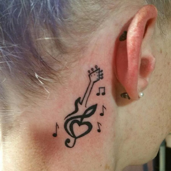 small music note tattoo