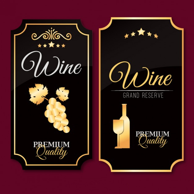luxury wine label design