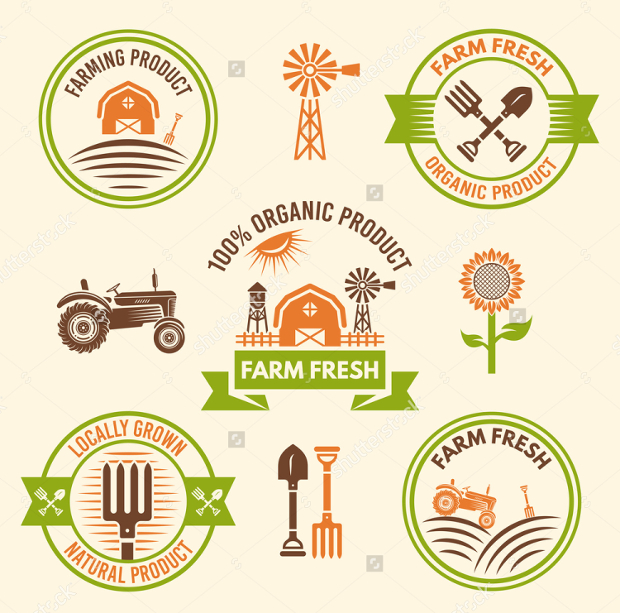 farm fresh product label