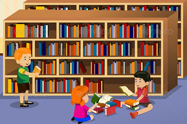 reading book clipart