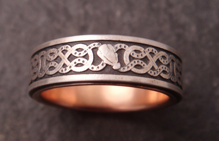 celtic dragon wedding ring1