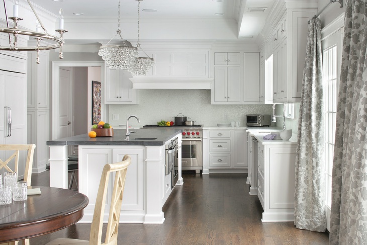 white kitchen chandelier design